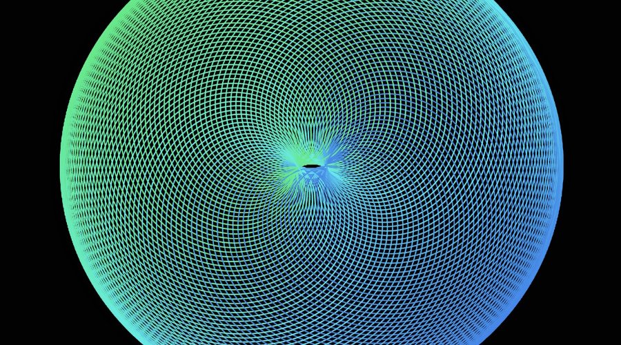 The Unexpected Joy of Mathematical Art from a spirograph generator - preset aurora nebula