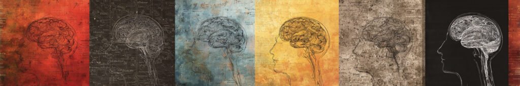 the 10% Brain Myth abstract brain cross section art