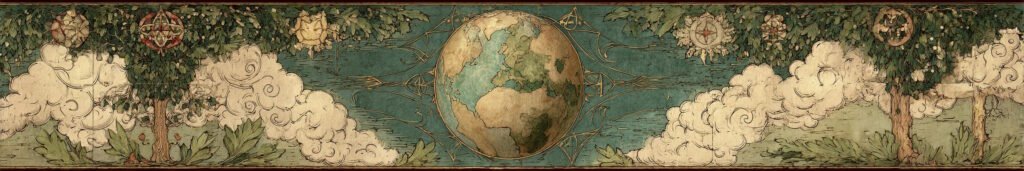 Middle Ages artwork of earth